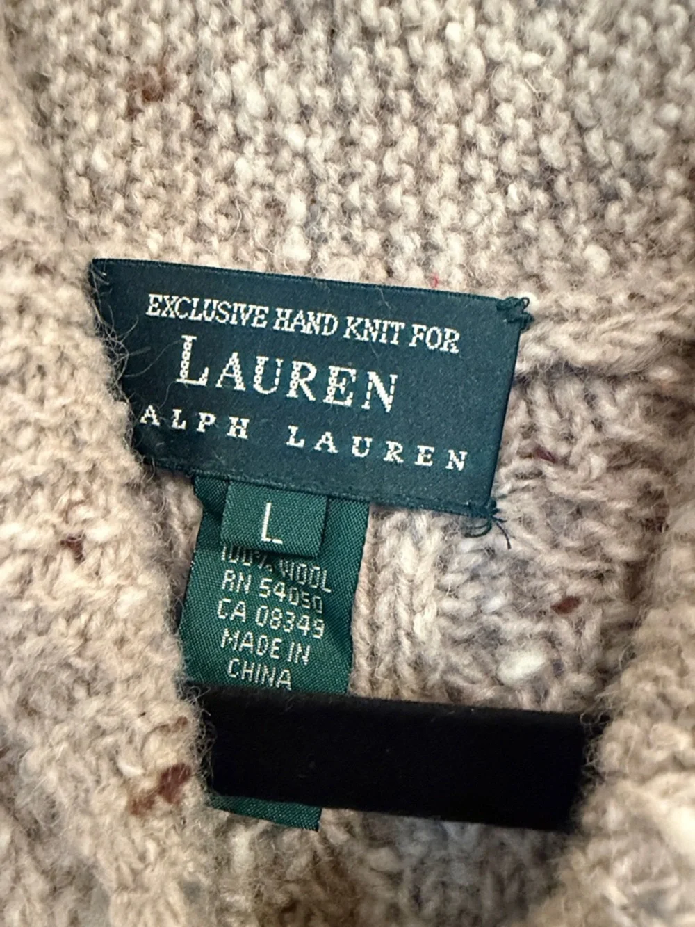 Vintage NWT Lauren Ralph Lauren wool Cardigan